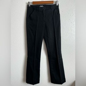Dolce & Gabbana Black Cotton Straight Leg Pants Size 26